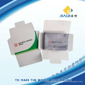 eyewear cleaning cloth with brand packaging